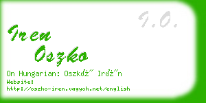 iren oszko business card